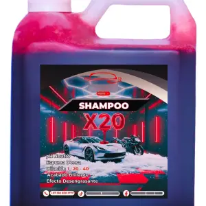 Jabón Para Carros Shampoo X20 Para Lavar Motos Y Carros 1 L