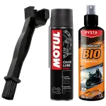 Motul C2 Lubricante De Cadenas + Desengrasante + Cepillo